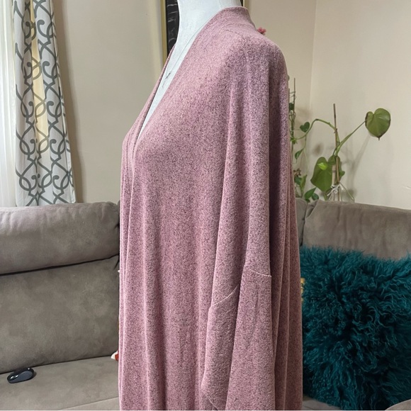 NEW Wasabi Concept WA-Simone 3 Chic Women's Mauve Oversized Cardigan US L - Picture 3 of 8